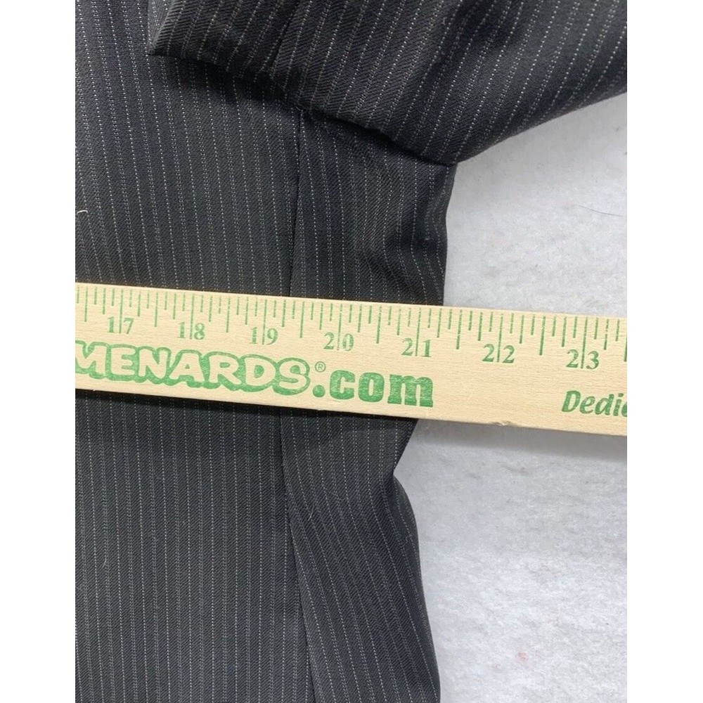 Calvin Klein 2 Piece Suit 42R Pants 38X29 Black Pure Wool Canada Teamster 1998 - Picture 5 of 16